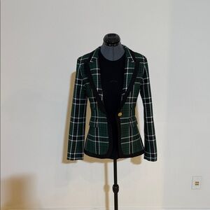 SMYTHE Taped Peaked Lapel Blazer